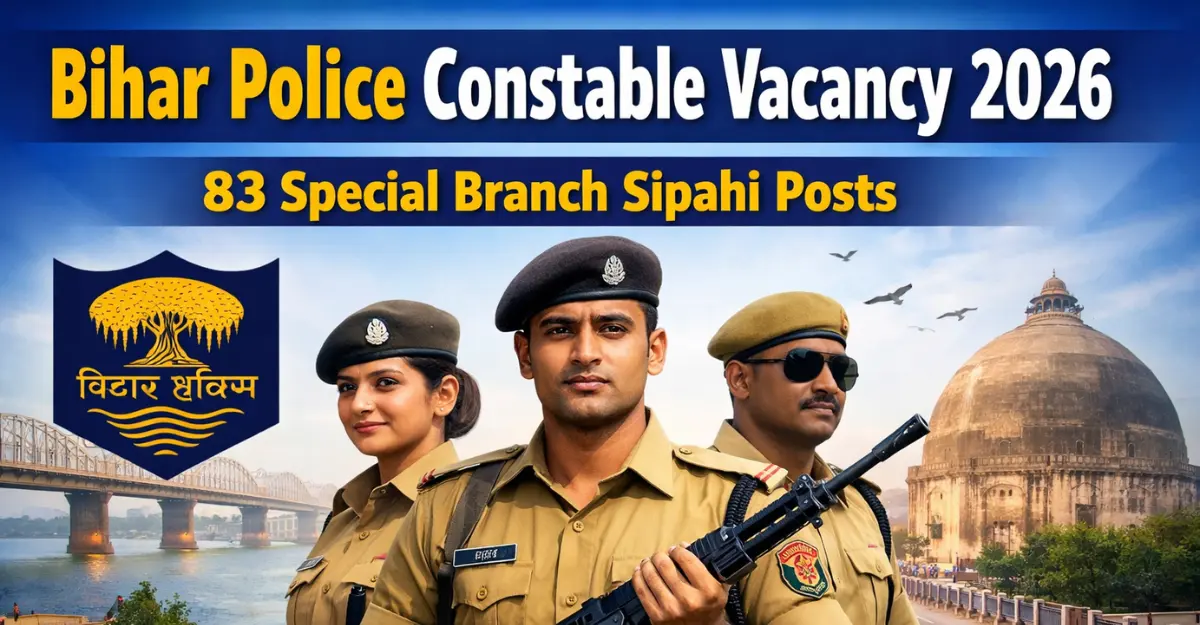 Bihar Police Constable (Special Branch) Vacancy 2026