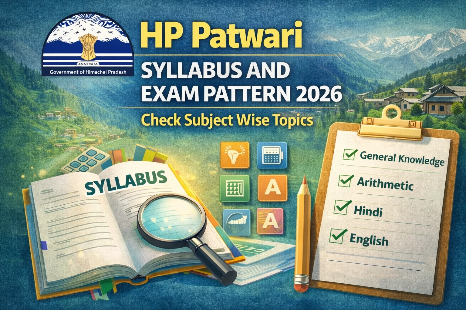 HP Patwari Syllabus and Exam Pattern 2026