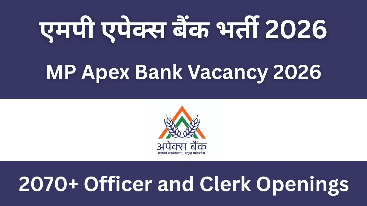 MP Apex Bank Recruitment 2026