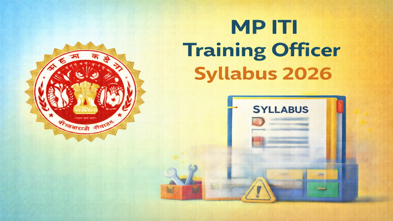 MP ITI Training Officer Syllabus 2026