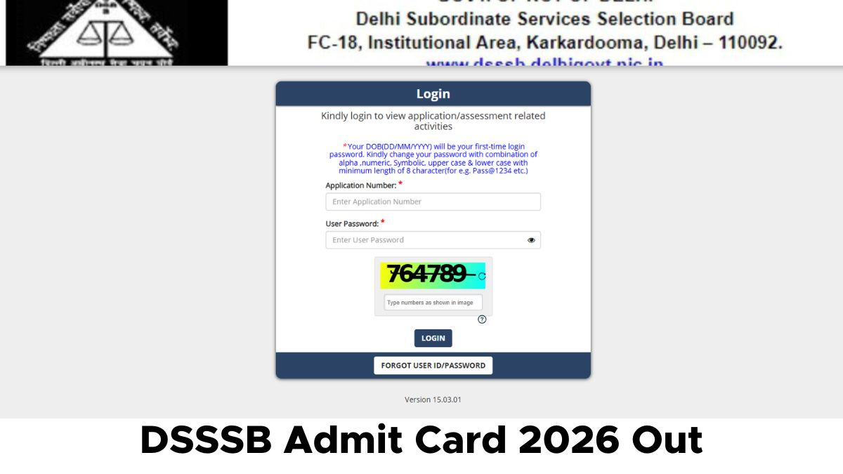 DSSSB MTS Admit Card 2026 Out