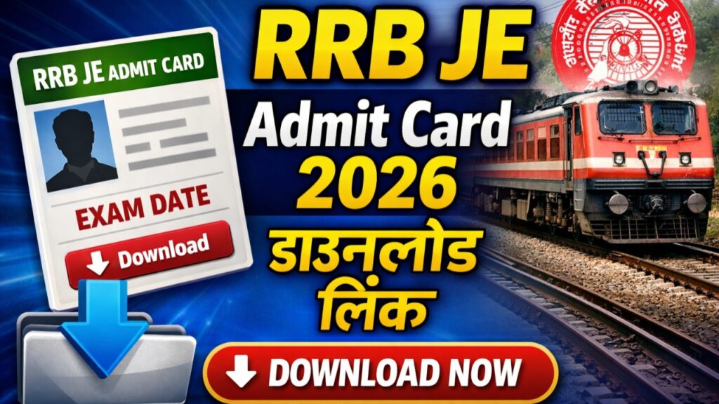 RRB JE Admit Card 2026
